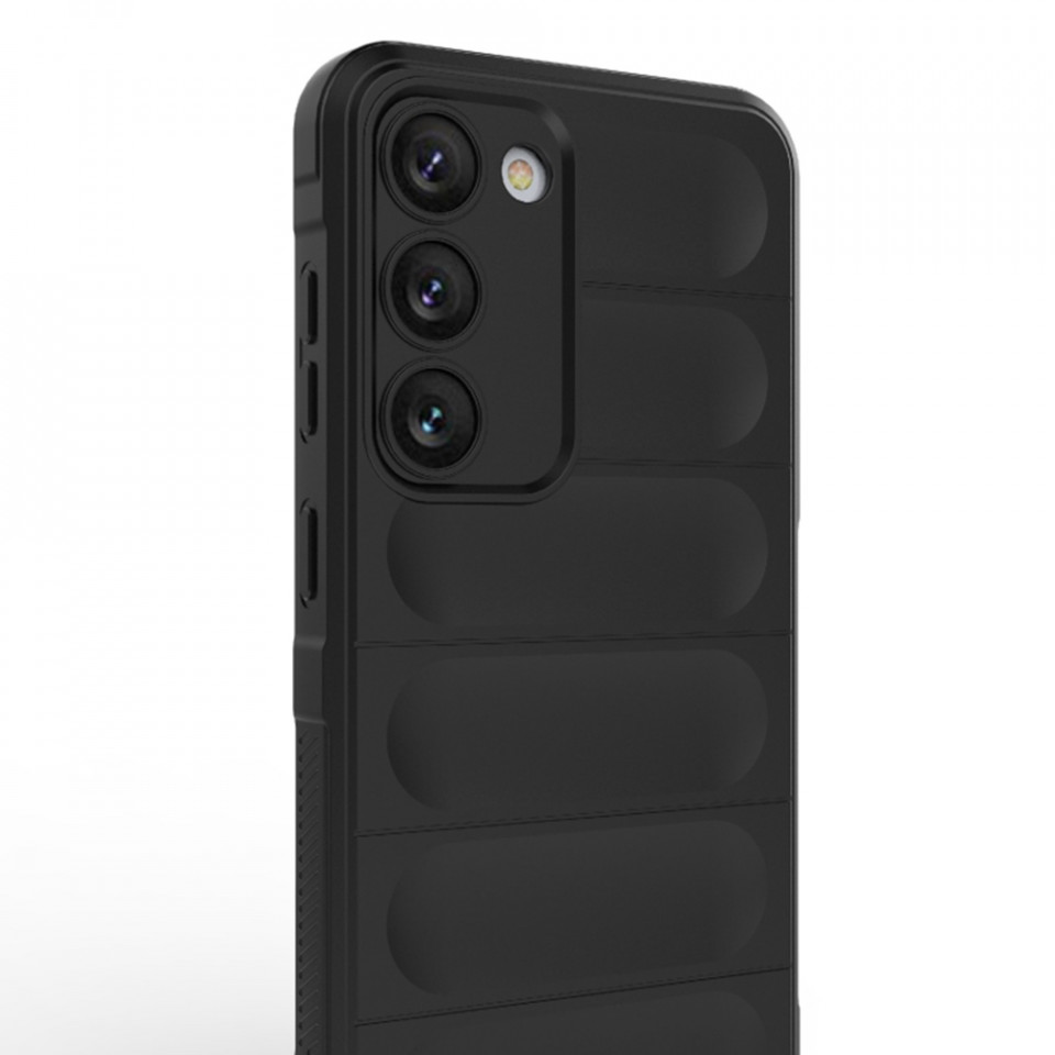 Husa pentru Samsung Galaxy S23 Plus eleganta, din silicon mat, SKDR Vogue - Negru - 2 | YEO