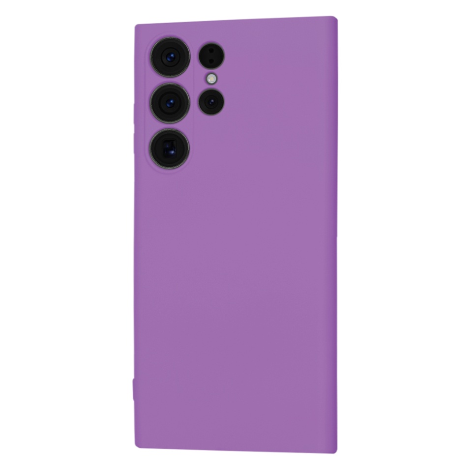 Husa pentru Samsung Galaxy S23 Ultra din Silicon Catifelat, Protectie Premium, Skyddar SoftElegance MagSafe - Mov - 2 | YEO
