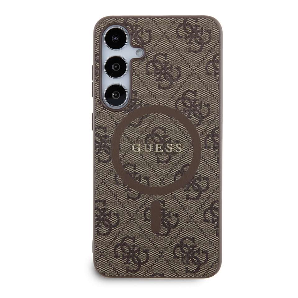 Husa pentru Samsung Galaxy S24 Plus, 4G Collection Leather MagSafe, Guess - Maro - 2 | YEO