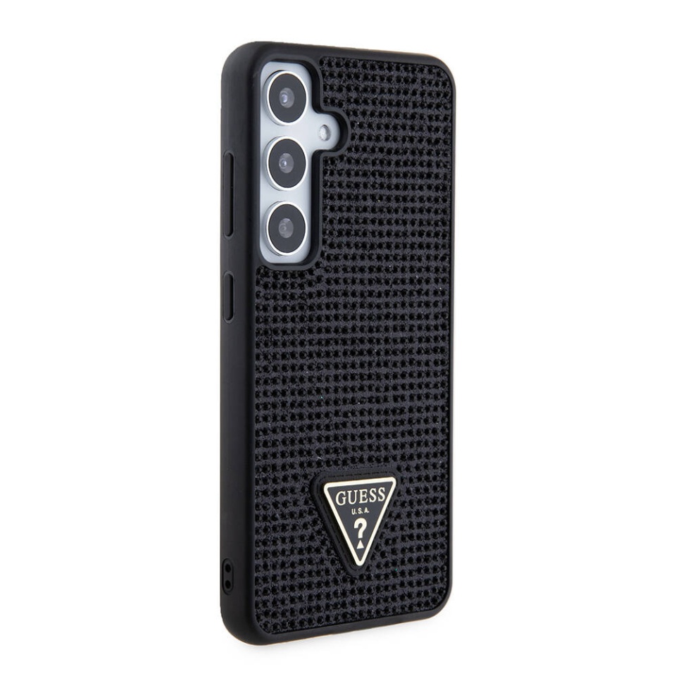 Husa pentru Samsung Galaxy S24 Plus, Rhinestone Triangle, Guess, Negru - 3 | YEO