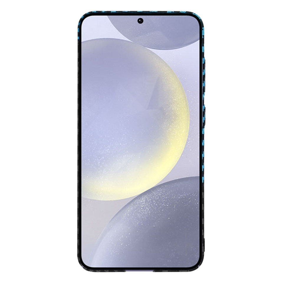 Husa pentru Samsung Galaxy S24 Plus, SKYDDAR INNOVATION, Carbonite FiberShell, Bleu, set cu sticker - 2 | YEO