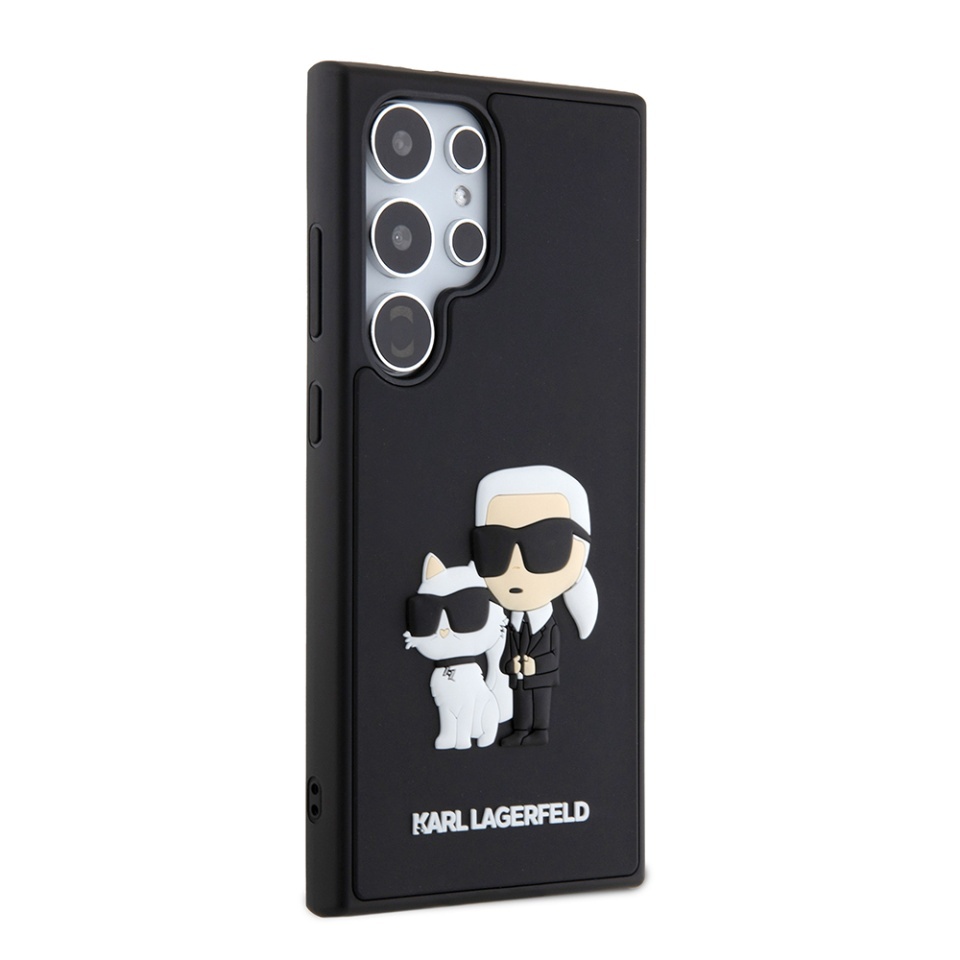 Husa pentru Samsung Galaxy S24 Ultra, 3D Design, Karl Lagerfeld, Negru - 3 | YEO