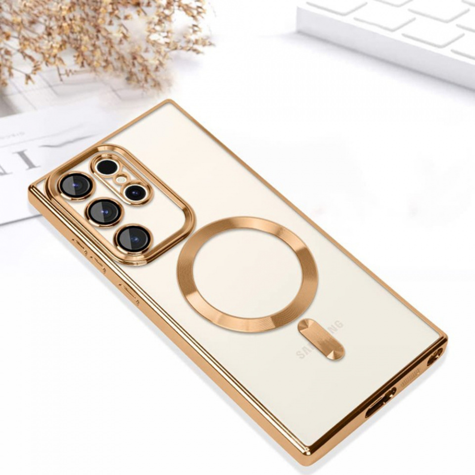 Husa pentru Samsung Galaxy S24 Ultra cu Magsafe integrat, SKYDDAR Luxury Shield - Roz - 2 | YEO