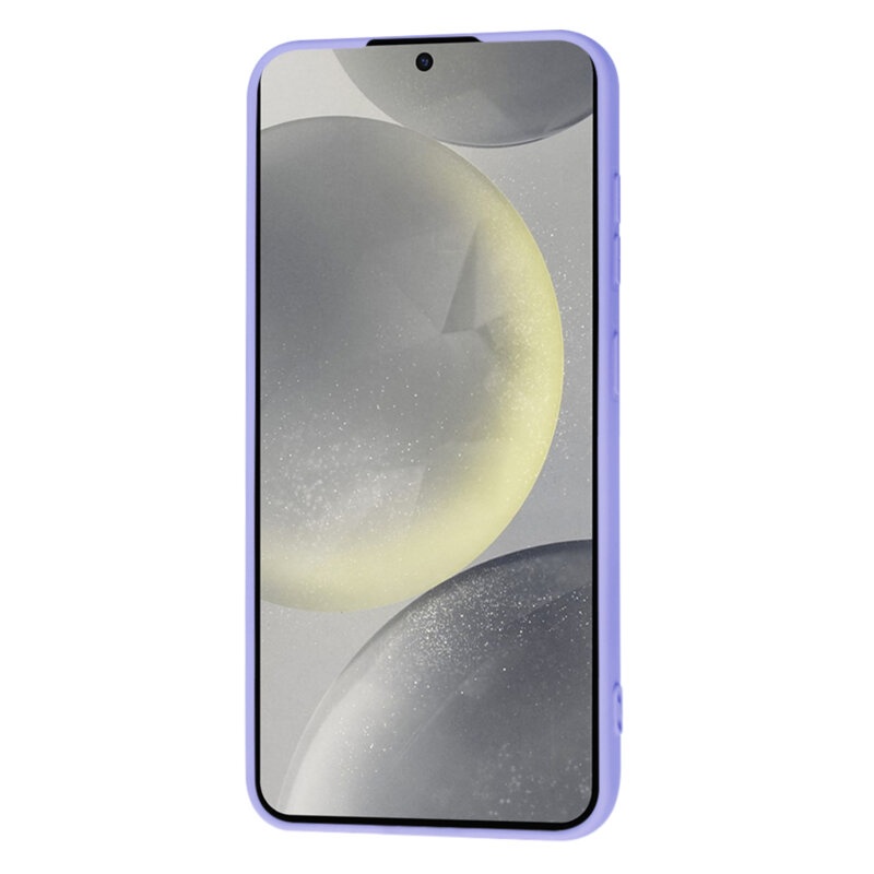 Husa pentru Samsung Galaxy S25 din Silicon Catifelat, Protectie Premium, Skyddar SoftElegance - Violet - 2 | YEO