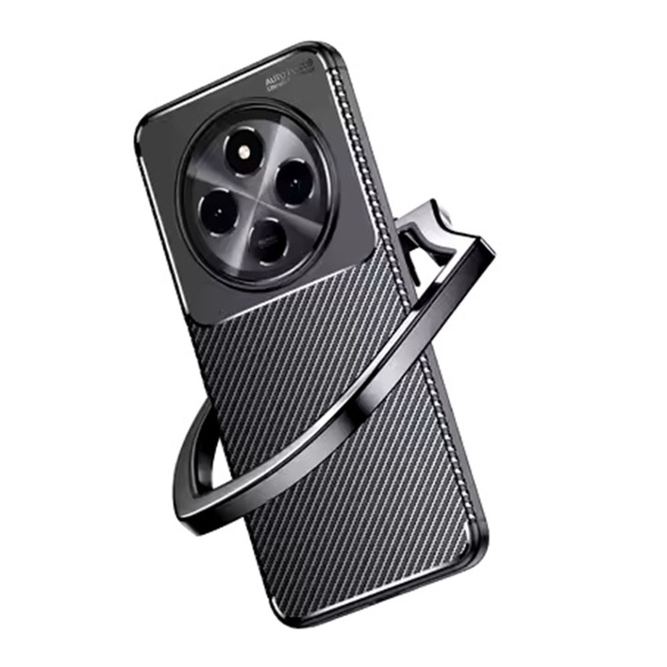 Husa pentru Samsung Galaxy S25 Edge, SKYDDAR INNOVATION, CarbonFiber, Antisoc, Negru, set cu sticker - 2 | YEO
