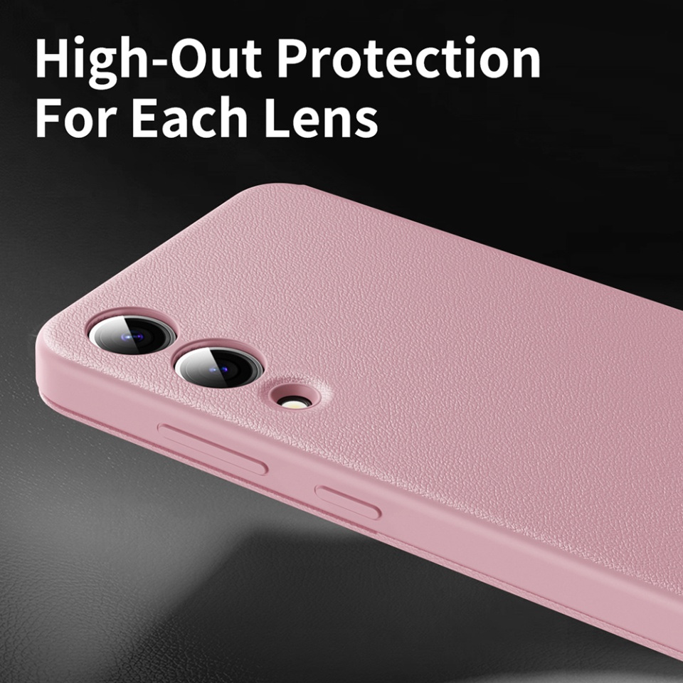 Husa pentru Samsung Galaxy S25 Edge tip carte, Skyddar, cu portofel si SmartView, Premium, set cu sticker, Roz - 2 | YEO
