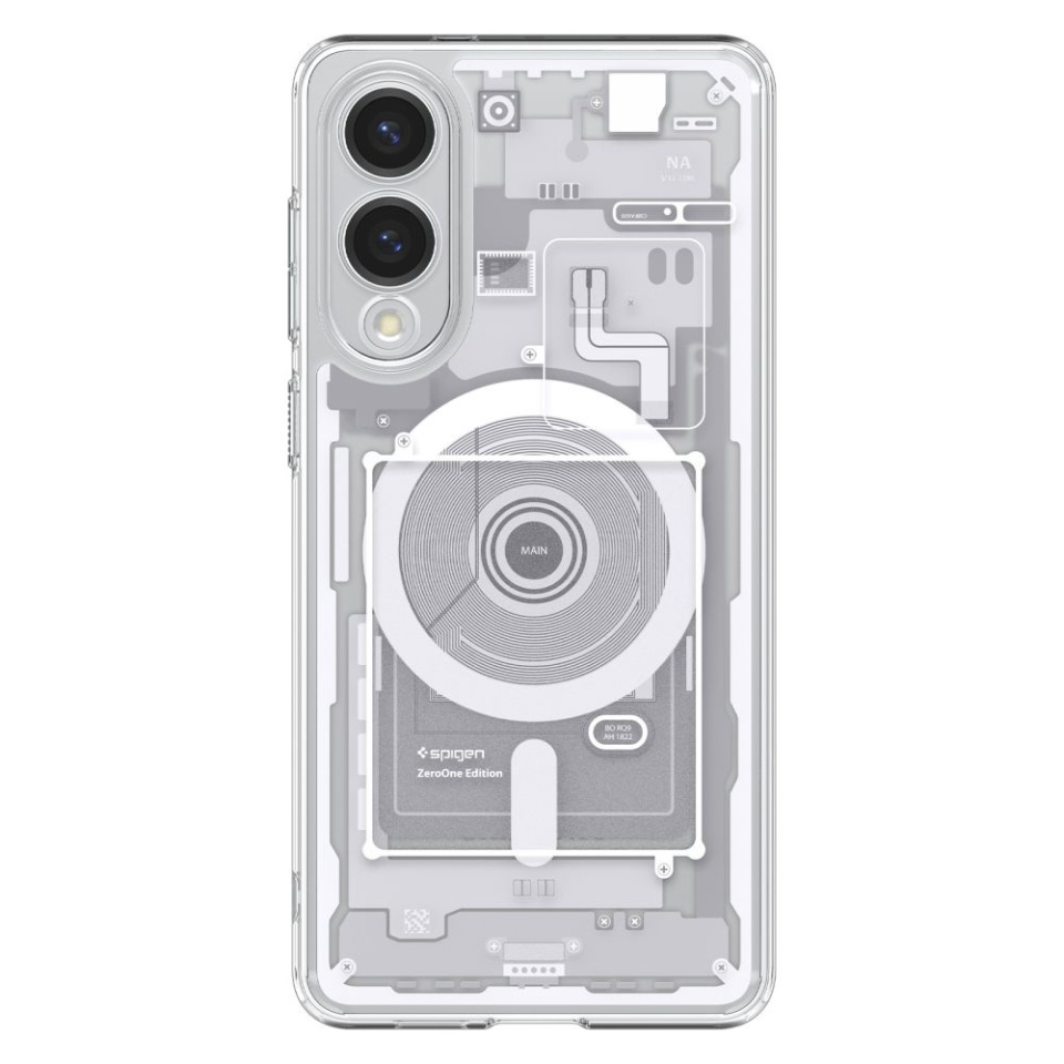 Husa pentru Samsung Galaxy S25 Edge, Ultra Hybrid Zero One - Alb - 1 | YEO