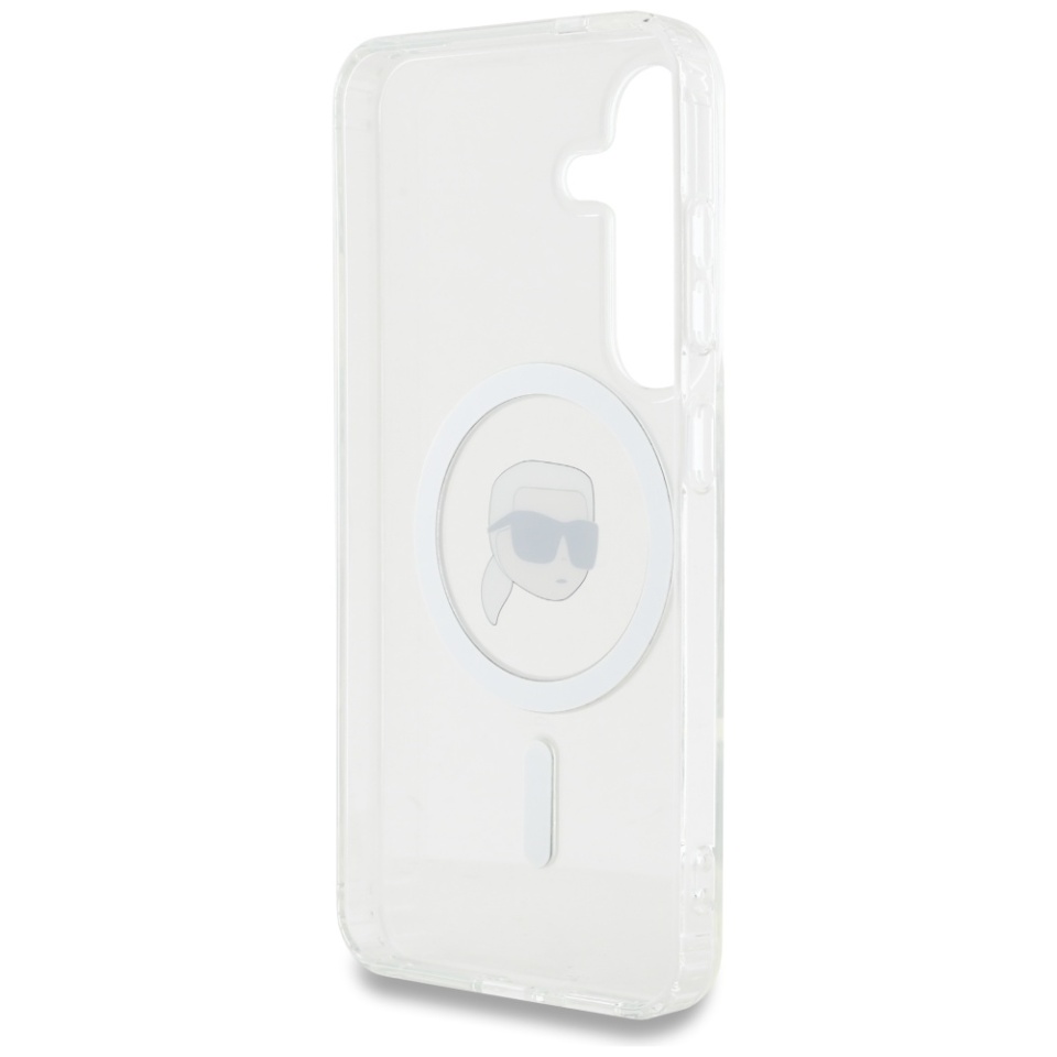 Husa pentru Samsung Galaxy S25, Karl Lagerfeld, IML MagSafe, Alb - 2 | YEO