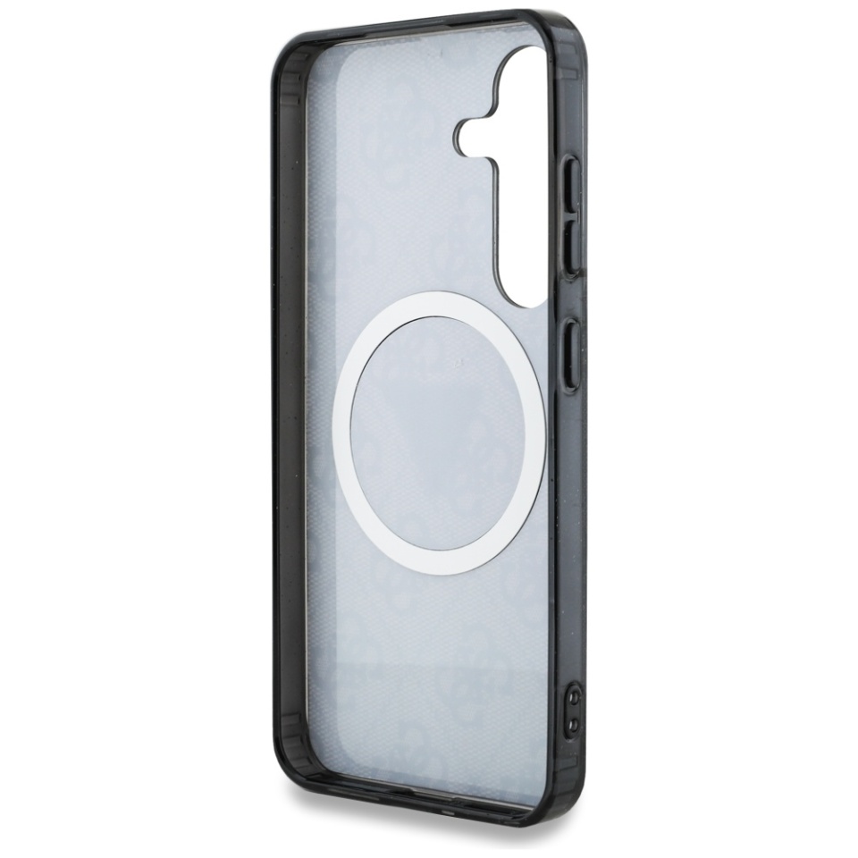 Husa pentru Samsung Galaxy S25 Plus IML Glitter Circle MagSafe, Guess - Negru - 3 | YEO