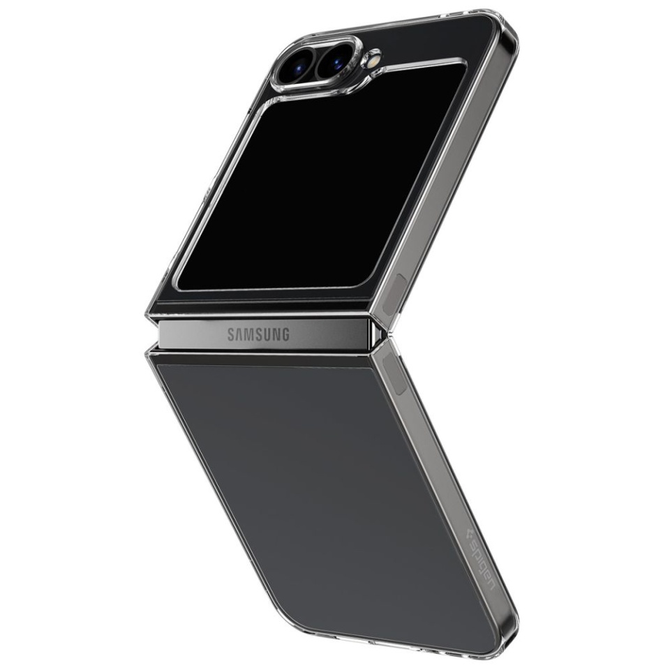 Husa pentru Samsung Galaxy Z Flip6 din silicon premium, Spigen Air Skin - Transparenta - 1 | YEO