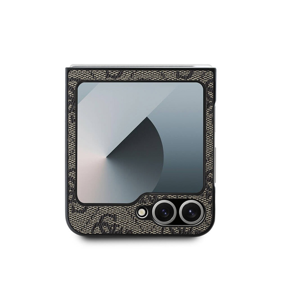 Husa pentru Samsung Galaxy Z Flip6 / Galaxy Z Flip7 FE, Guess 4G Metal Logo, Protectie Slim, Compatibila, Maro - 2 | YEO