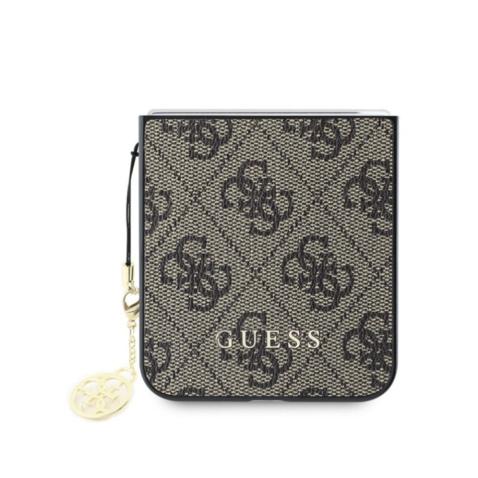 Husa pentru Samsung Galaxy Z Flip6 Hardcase 4G Charm, Guess - Maro - 2 | YEO