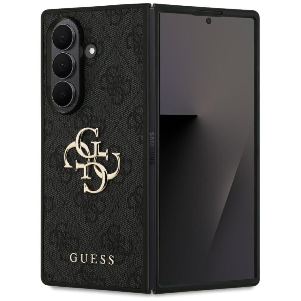 Husa pentru Samsung Galaxy Z Fold7, Guess 4G Metal Logo, Protectie Slim, Compatibila, Negru
