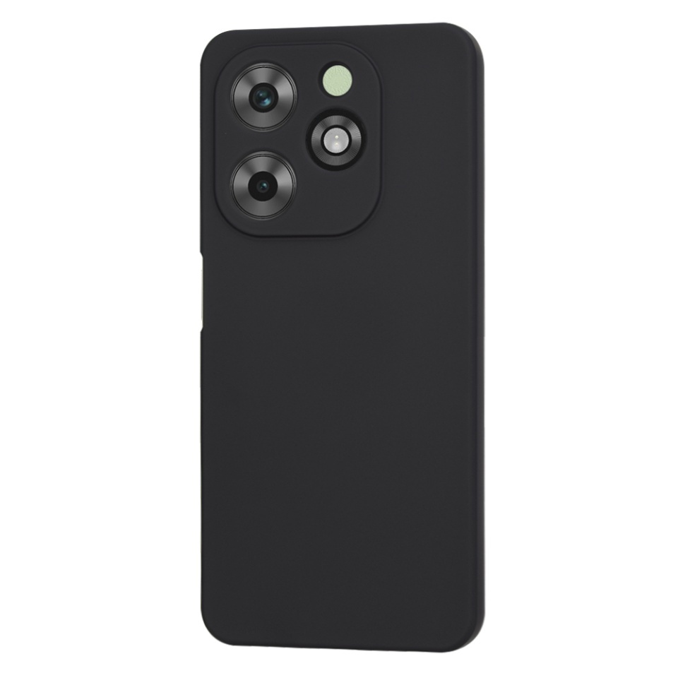 Husa pentru Tecno Spark Go 2024 / Spark 20C, SKYDDAR INNOVATION, din Silicon Catifelat, SoftElegance, set cu sticker, Negru - 2 | YEO