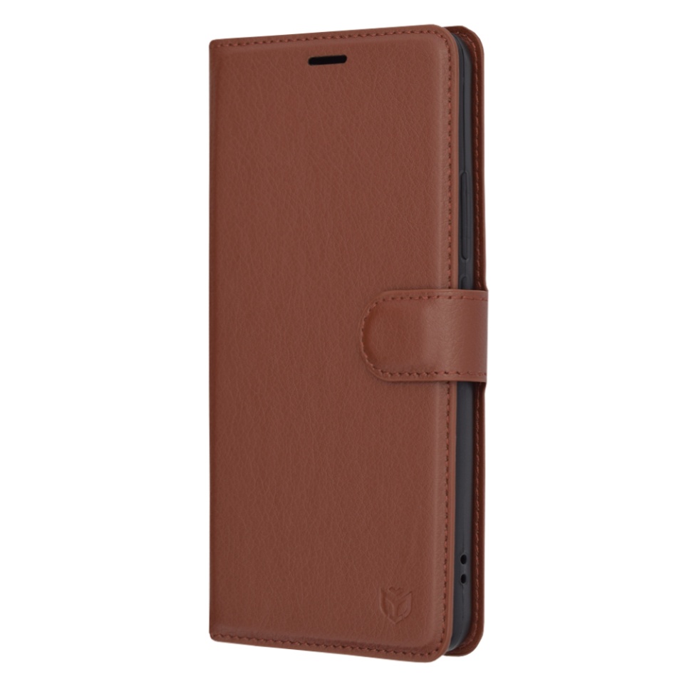 Husa pentru Xiaomi 13T / 13T Pro tip Carte, cu Portofel Interior, Finisaje Premium, SKYDDAR Leather Wallet - Maro - 3 | YEO