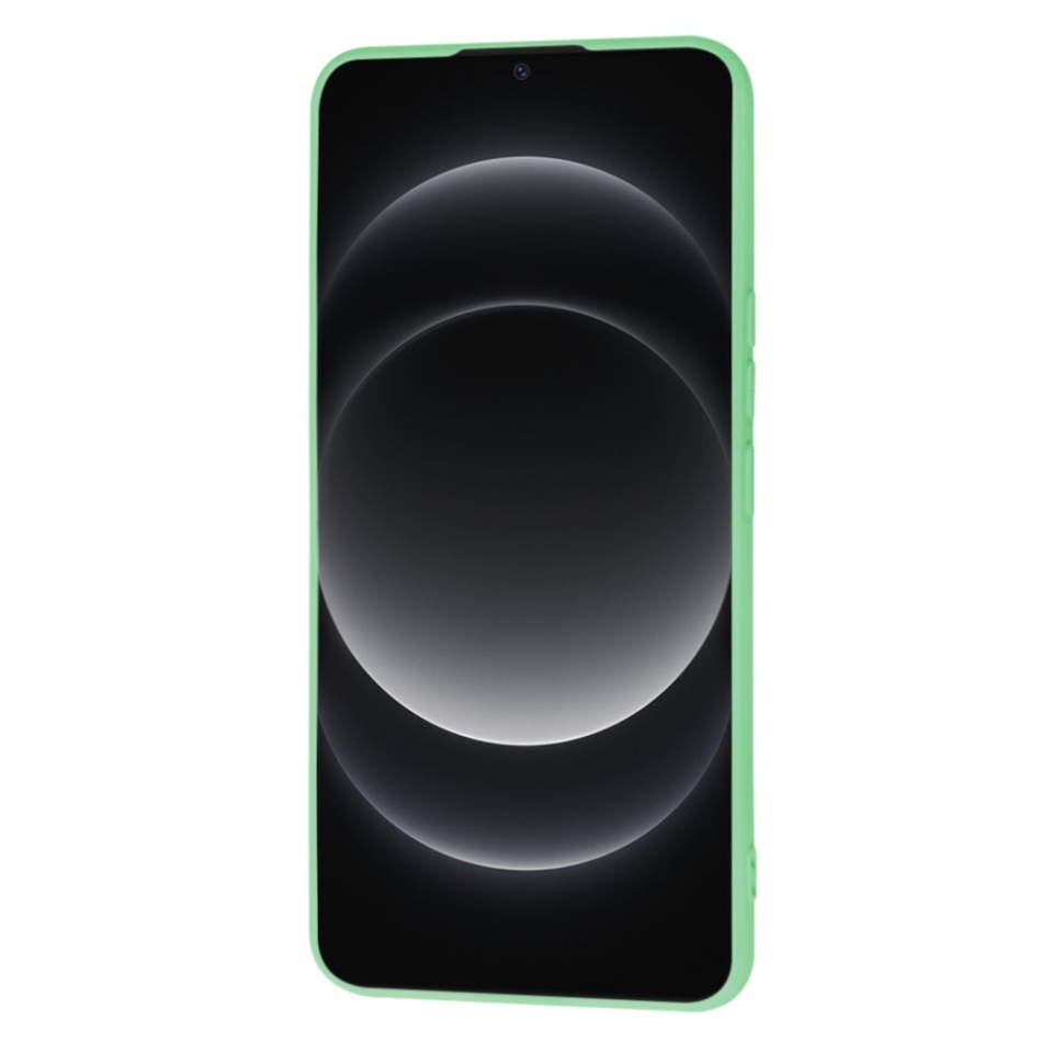 Husa pentru Xiaomi 14 Ultra, SKYDDAR INNOVATION, din Silicon Catifelat, SoftElegance, set cu sticker, Verde deschis - 1 | YEO