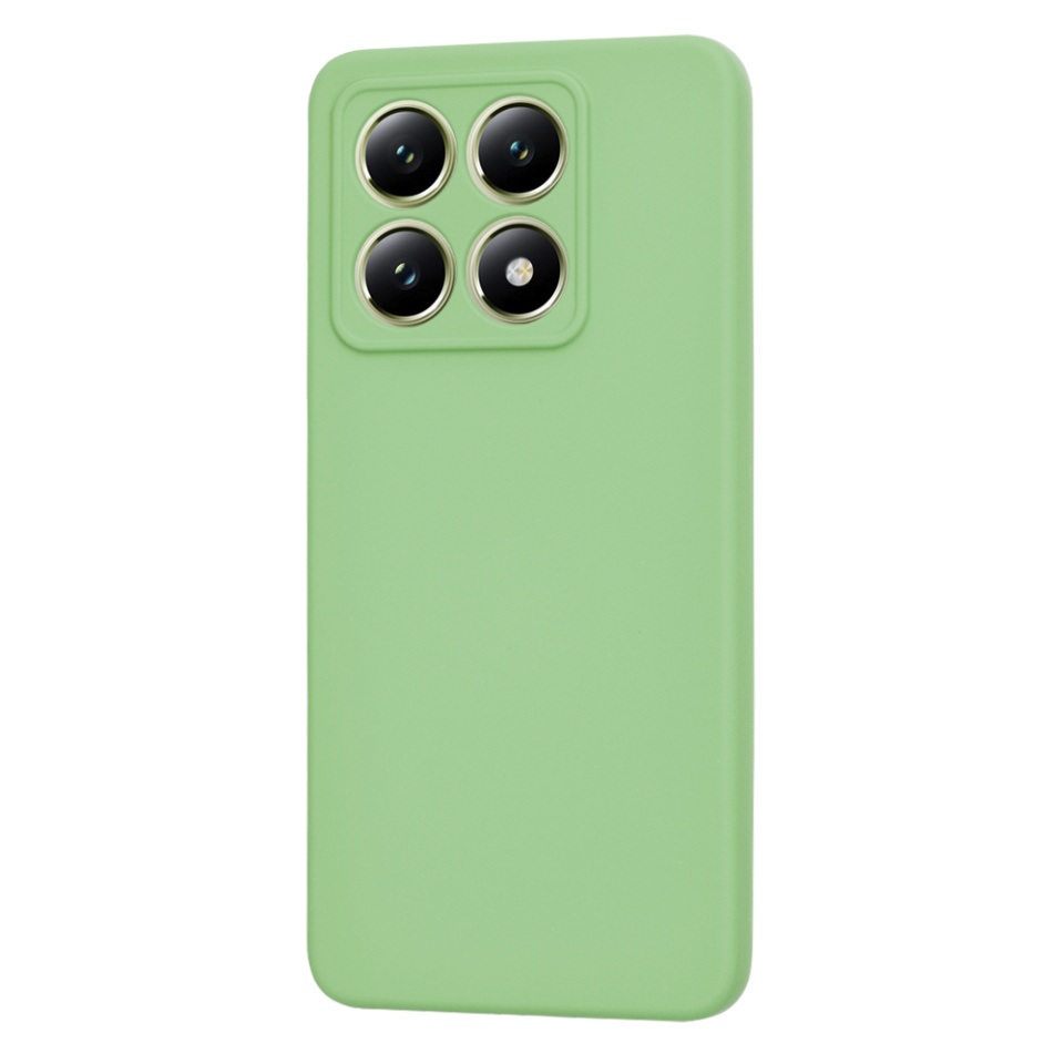 Husa pentru Xiaomi 14T din Silicon Catifelat, Protectie Premium, Skyddar SoftElegance - Verde deschis - 2 | YEO