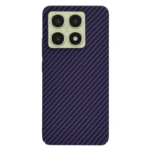 Husa pentru Xiaomi 14T Pro, Finisaj Premium cu Textura de Carbon, Design Elegant, SKDR CarbonFlex - Mov - 2 | YEO
