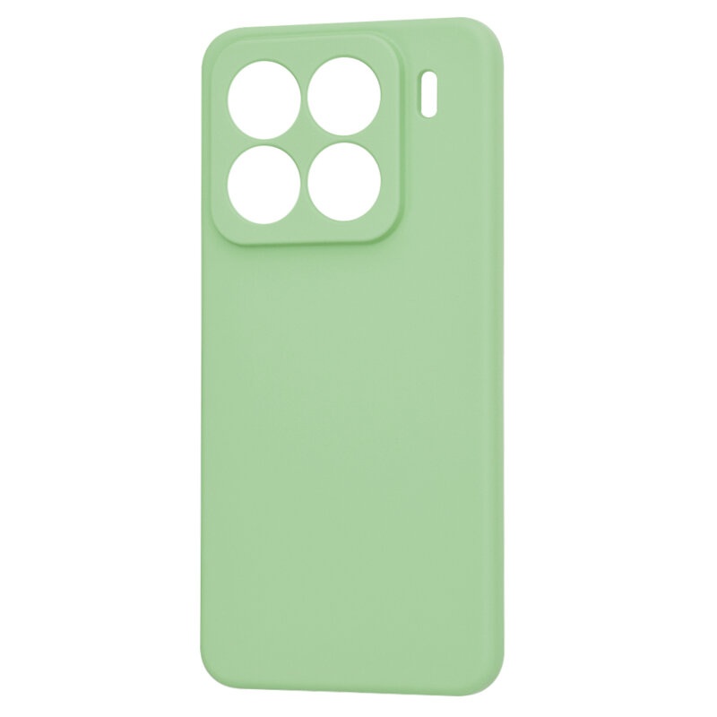 Husa pentru Xiaomi 15 Pro din Silicon Catifelat, Protectie Premium, Skyddar SoftElegance - Verde deschis - 3 | YEO