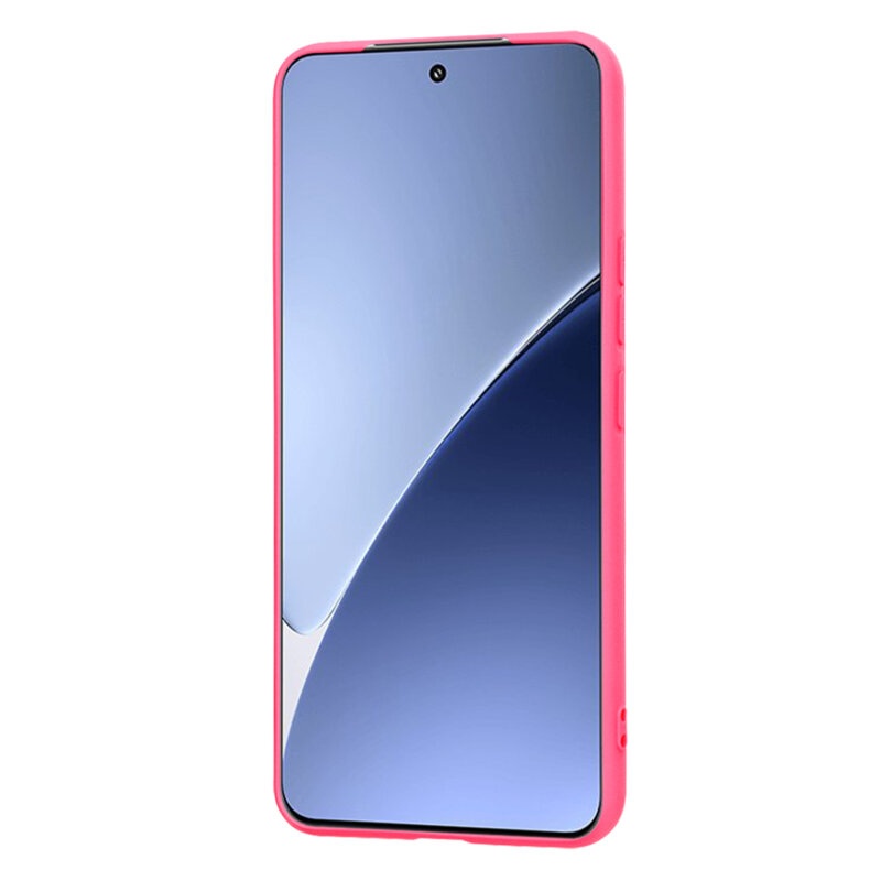 Husa pentru Xiaomi 15 Pro din Silicon Catifelat, Protectie Premium, Skyddar SoftElegance - Fucsia - 1 | YEO