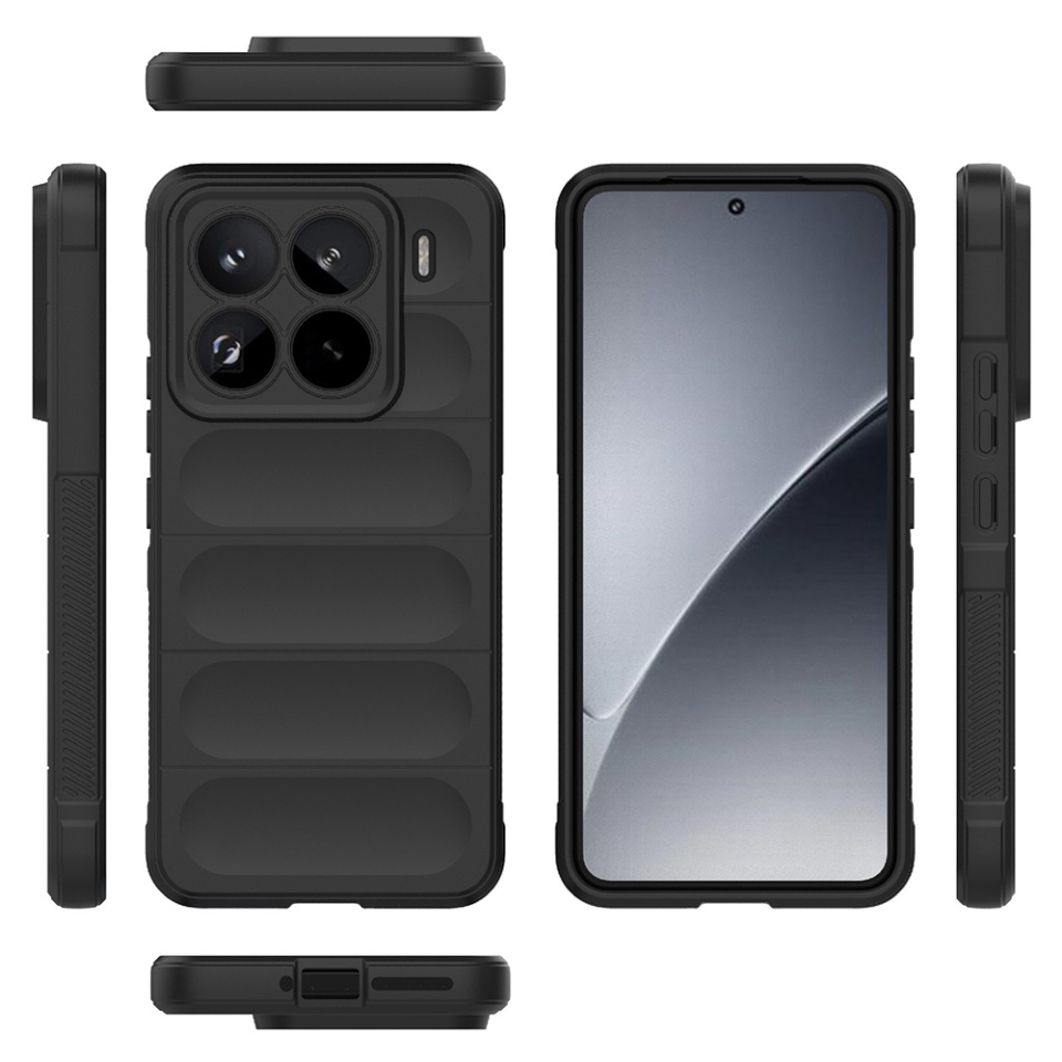 Husa pentru Xiaomi 15 Pro eleganta, din silicon mat, SKDR Vogue - Negru - 1 | YEO