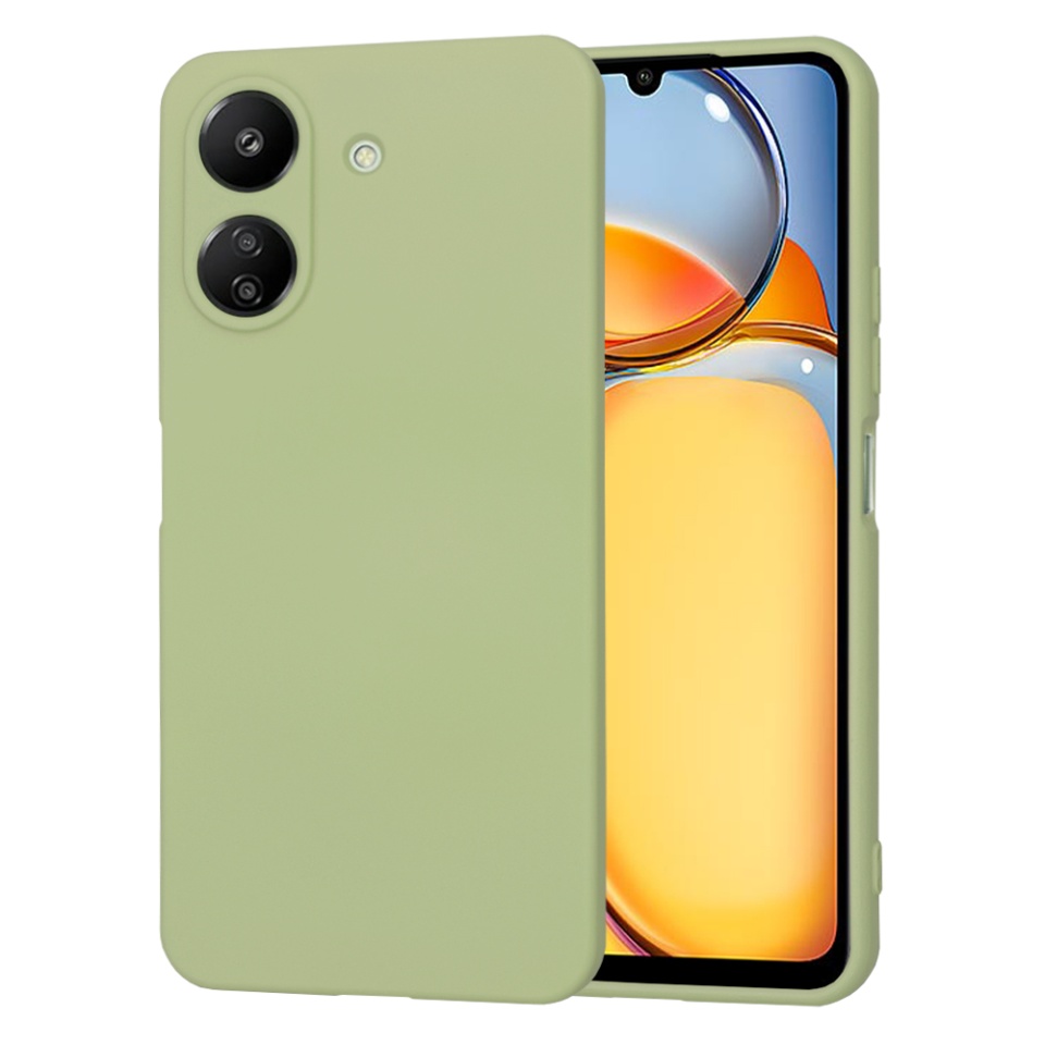 Husa pentru Xiaomi Redmi 13C 4G / Poco C65 din Silicon Catifelat, Protectie Premium, Skyddar SoftElegance - Verde