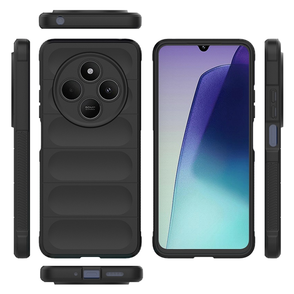 Husa pentru Xiaomi Redmi 14C eleganta, din silicon mat, SKDR Vogue - Bordo - 1 | YEO