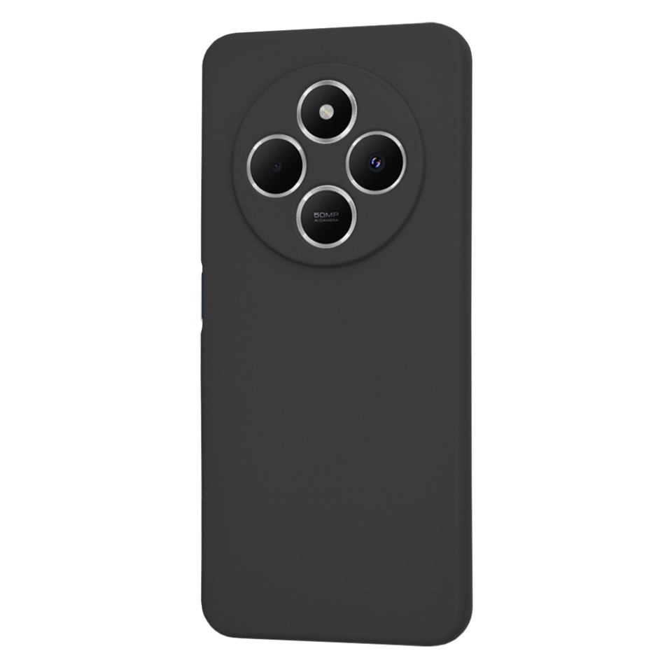 Husa pentru Xiaomi Redmi 14C / Poco C75, SKYDDAR INNOVATION, din Silicon Catifelat, SoftElegance, set cu sticker, Negru - 2 | YEO