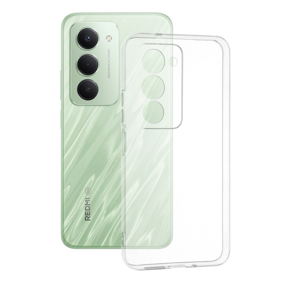 Husa pentru Xiaomi Redmi 15 5G / Redmi 15 4G, SKYDDAR INNOVATION, ClearGuard, din silicon transparent, set cu sticker, Transparenta