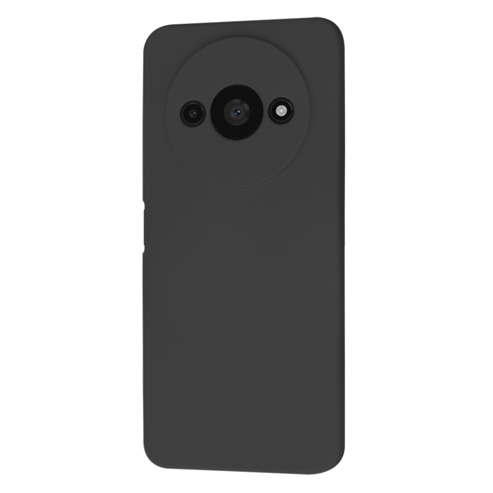 Husa pentru Xiaomi Redmi A3 din Silicon Catifelat, Protectie Premium, Skyddar SoftElegance - Negru - 3 | YEO