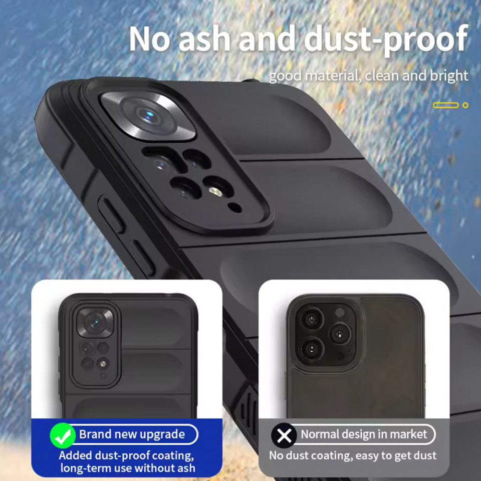 Husa pentru Xiaomi Redmi Note 11 / Redmi Note 11S eleganta, din silicon mat, SKDR Vogue - Negru - 3 | YEO