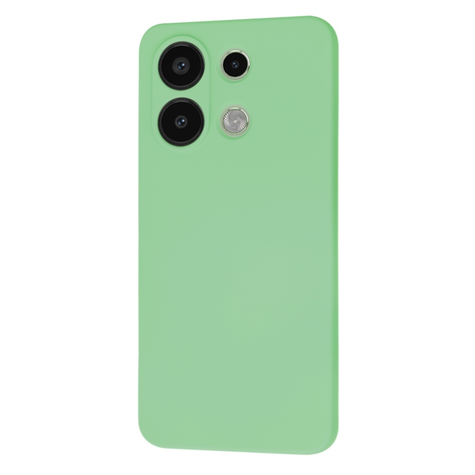 Husa pentru Xiaomi Redmi Note 13 4G, SKYDDAR INNOVATION, din Silicon Catifelat, SoftElegance, set cu sticker, Verde deschis - 2 | YEO