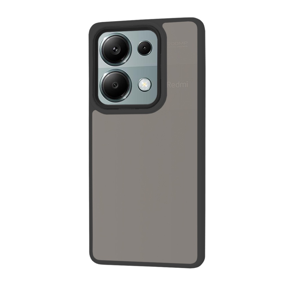 Husa pentru Xiaomi Redmi Note 13 Pro 4G / Poco M6 Pro 4G, ce Absoarbe Cele mai Aspre Socuri, Skyddar Frosted - Negru - 1 | YEO