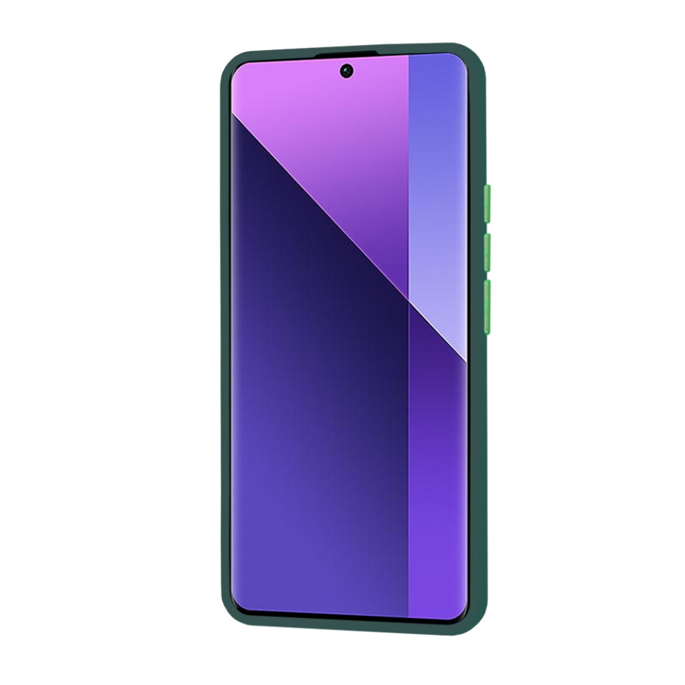 Husa pentru Xiaomi Redmi Note 13 Pro+ 5G, ce Absoarbe Cele mai Aspre Socuri, Skyddar Frosted - Verde inchis - 2 | YEO