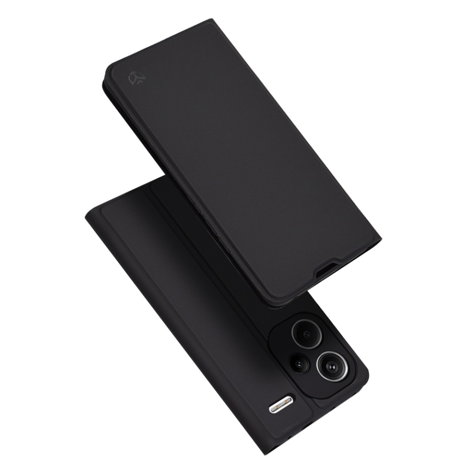 Husa pentru Xiaomi Redmi Note 13 Pro+ 5G, SKYDDAR INNOVATION, Magskin Book, tip Carte cu Portofel Interior, set cu sticker, Negru