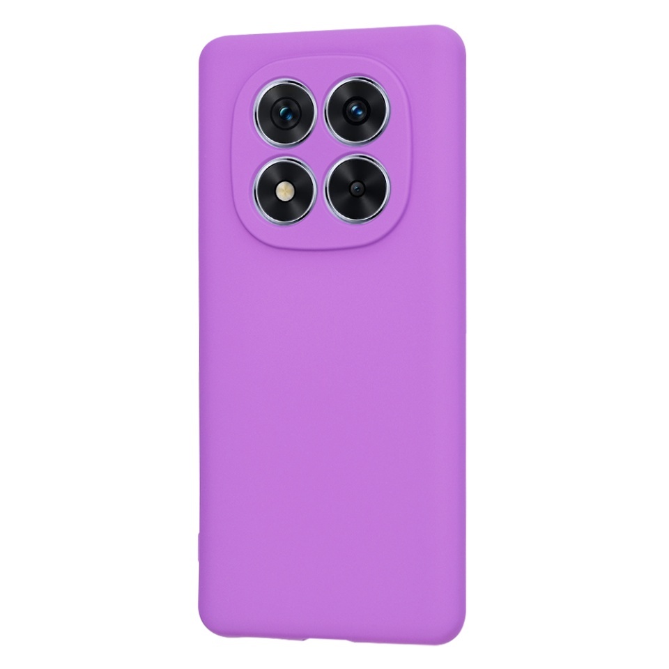 Husa pentru Xiaomi Redmi Note 14 Pro 5G / Poco X7, SKYDDAR INNOVATION, din Silicon Catifelat, SoftElegance, set cu sticker, Mov - 2 | YEO