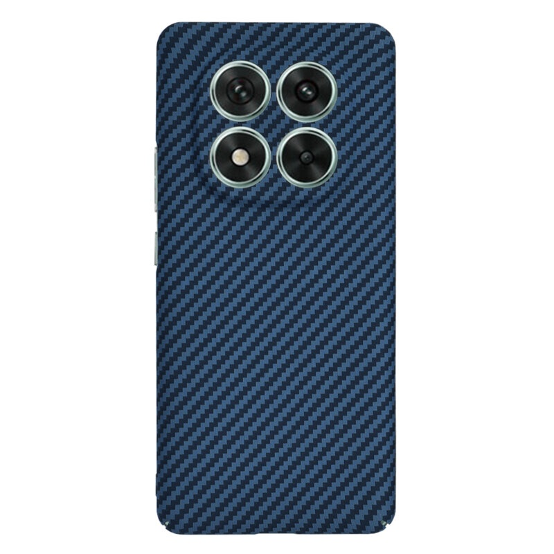 Husa pentru Xiaomi Redmi Note 14 Pro, Finisaj Premium cu Textura de Carbon, Design Elegant, SKDR CarbonFlex - Cyan - 1 | YEO