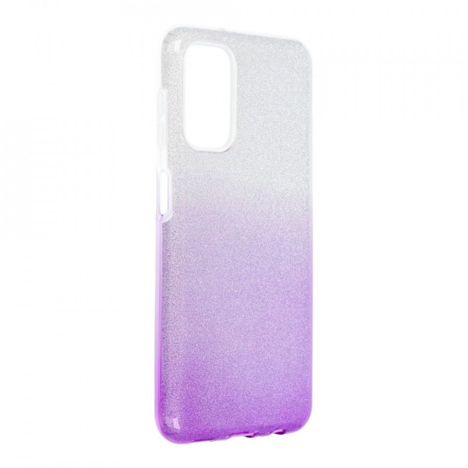 Husa Samsung Galaxy A13 4G din silicon lucios, Skyddar Shining - Transparent / Violet