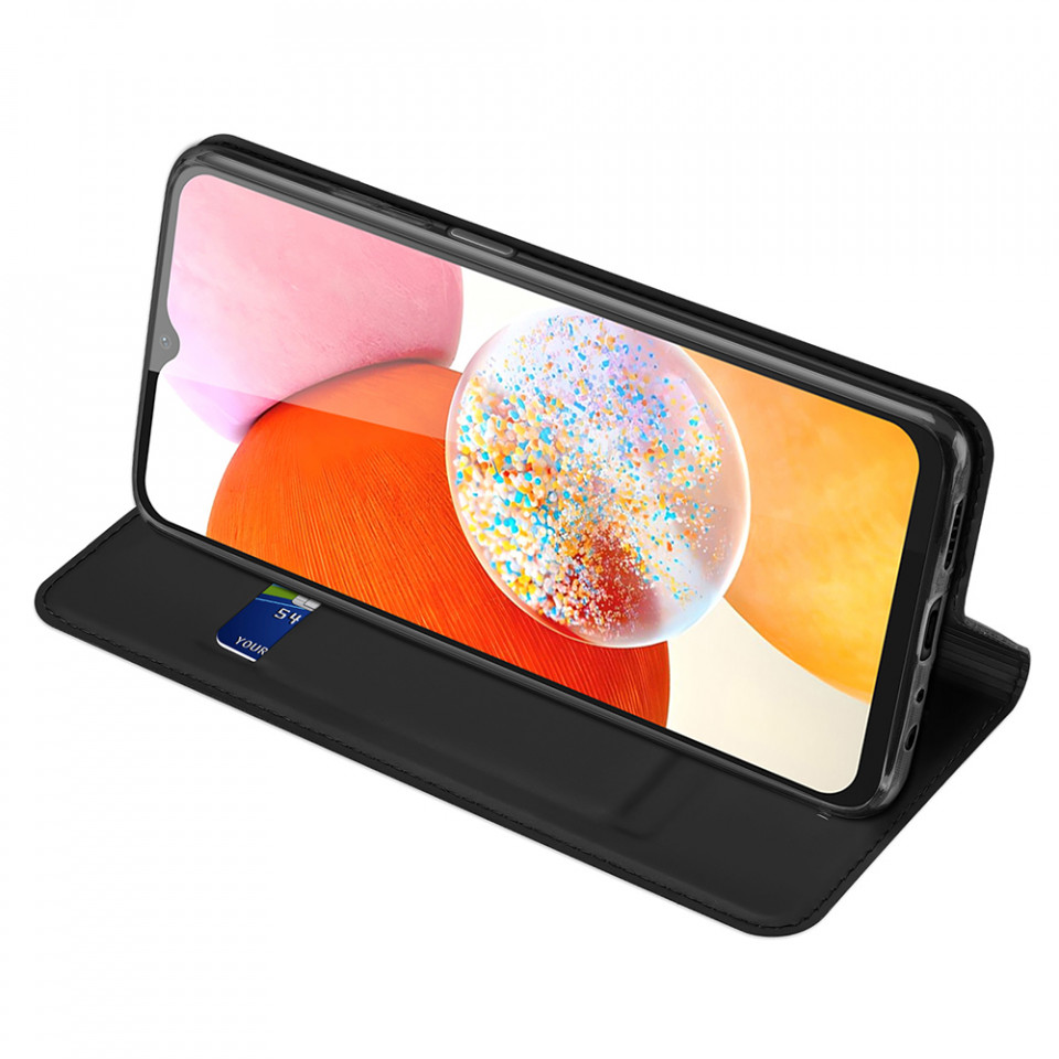 Husa Samsung Galaxy A15 4G / A15 5G tip carte magnetica, Skin Pro Dux Ducis - Negru - 2 | YEO