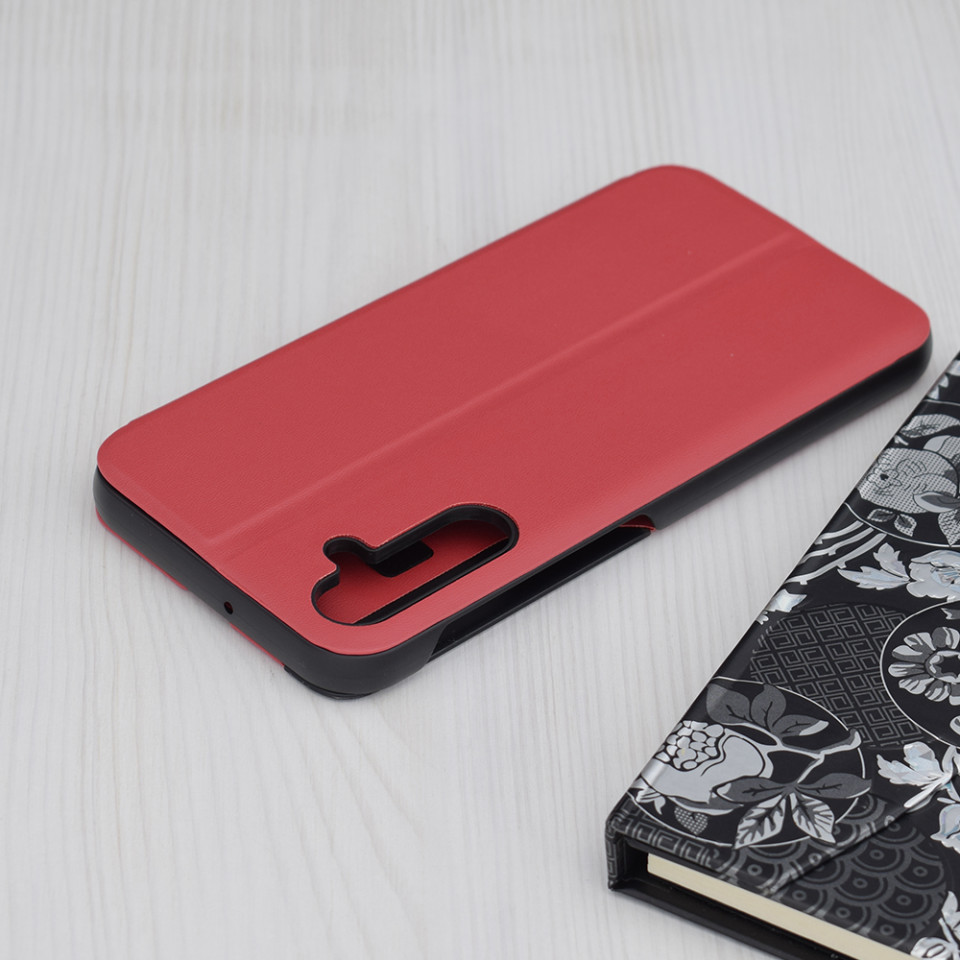 Husa Samsung Galaxy A25 5G tip carte, Skyddar Eco View Leather - Rosu - 1 | YEO
