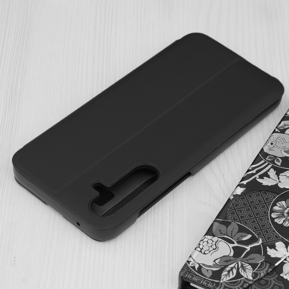 Husa Samsung Galaxy A55 5G tip carte, Skyddar Eco View Leather - Negru - 2 | YEO