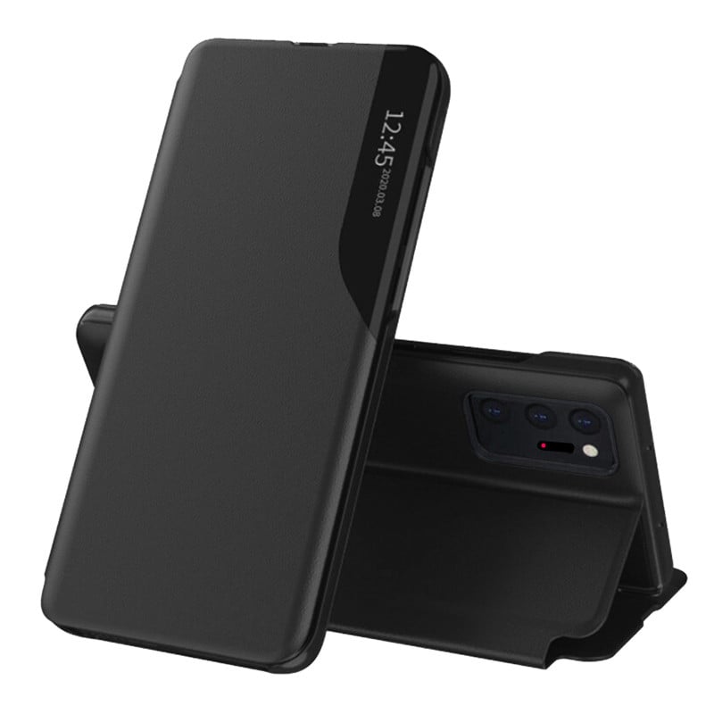 Husa Samsung Galaxy Note 20 Ultra tip carte, Techsuit eFold - Negru