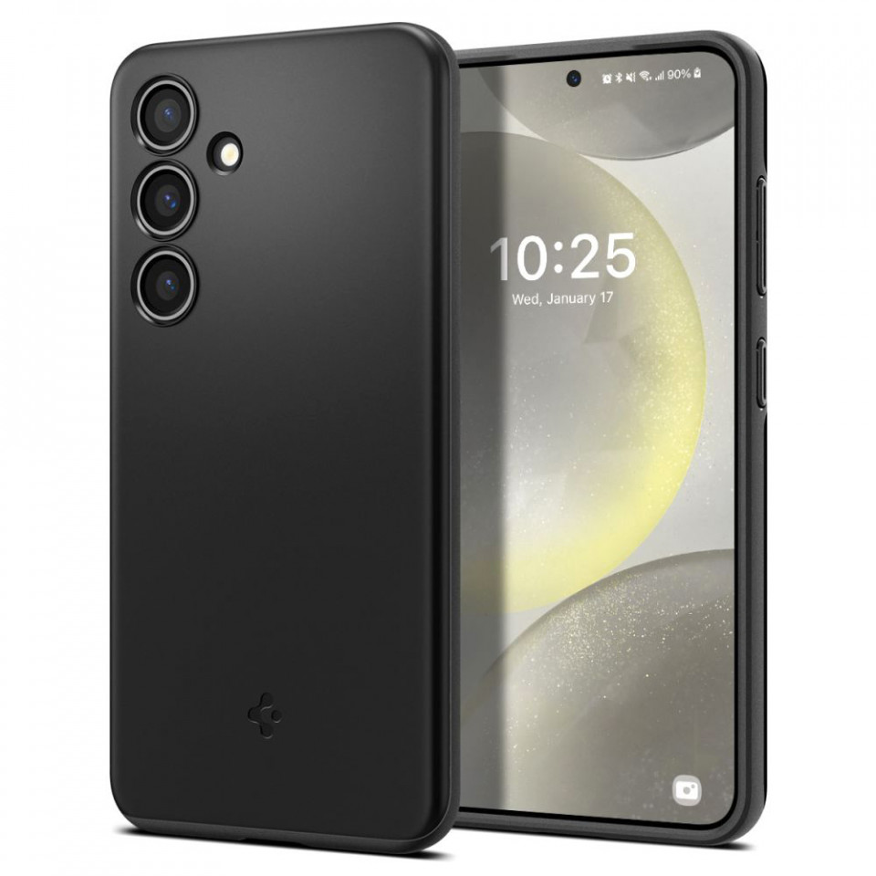 Husa slim Samsung Galaxy S24, Spigen Thin Fit - negru
