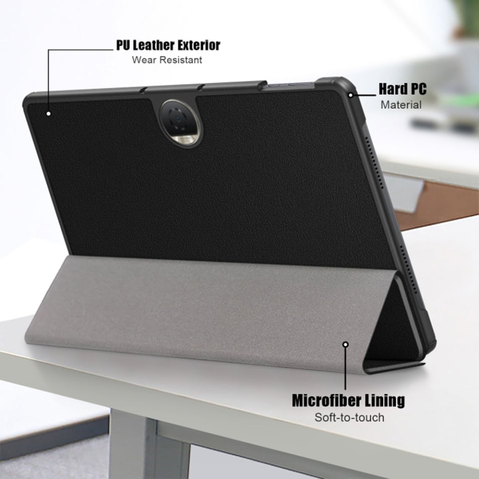 Husa tableta pentru Honor Pad 9, SKYDDAR INNOVATION, cu suport Multi-Unghi si functie Sleep/Wake, FoldPro, Unicorn, set cu sticker - 3 | YEO