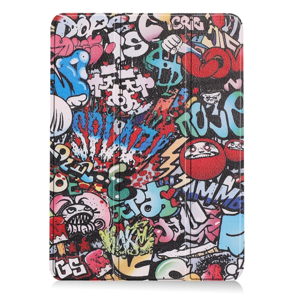 Husa tableta pentru iPad Air 11 (2024) / Air 11 (2025), SKYDDAR INNOVATION, cu suport Multi-Unghi si functie Sleep/Wake, FoldPro, Urban vibe, set cu sticker - 1 | YEO