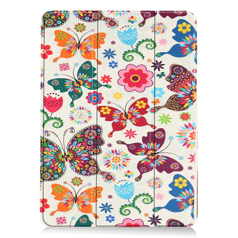 Husa tableta pentru iPad Air 11 (2024) / Air 11 (2025), SKYDDAR INNOVATION, cu suport Multi-Unghi si functie Sleep/Wake, FoldPro, Butterfly, set cu sticker - 1 | YEO