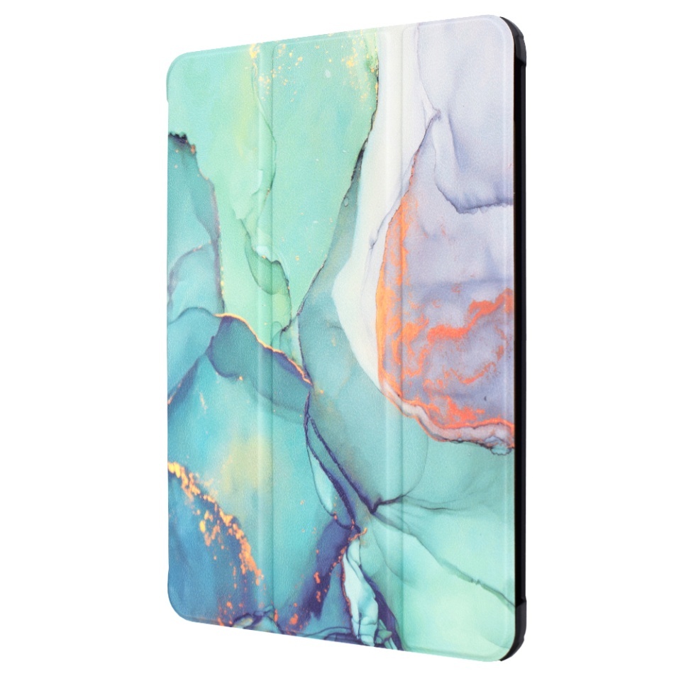 Husa tableta pentru iPad Pro 11 (2024), SKYDDAR INNOVATION, cu suport Multi-Unghi si functie Sleep/Wake, FoldPro, Green time, set cu sticker - 1 | YEO