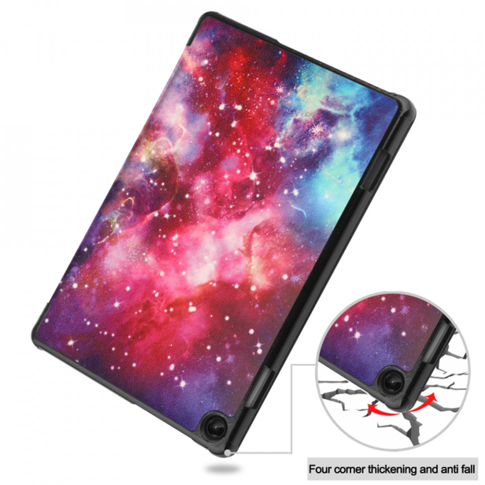 Husa tableta pentru Lenovo Tab M10 3rd Gen (TB328FU/TB328XU) cu suport Multi-Unghi și functie Sleep/Wake , SKYDDAR FoldVision Colour - Galaxy - 1 | YEO