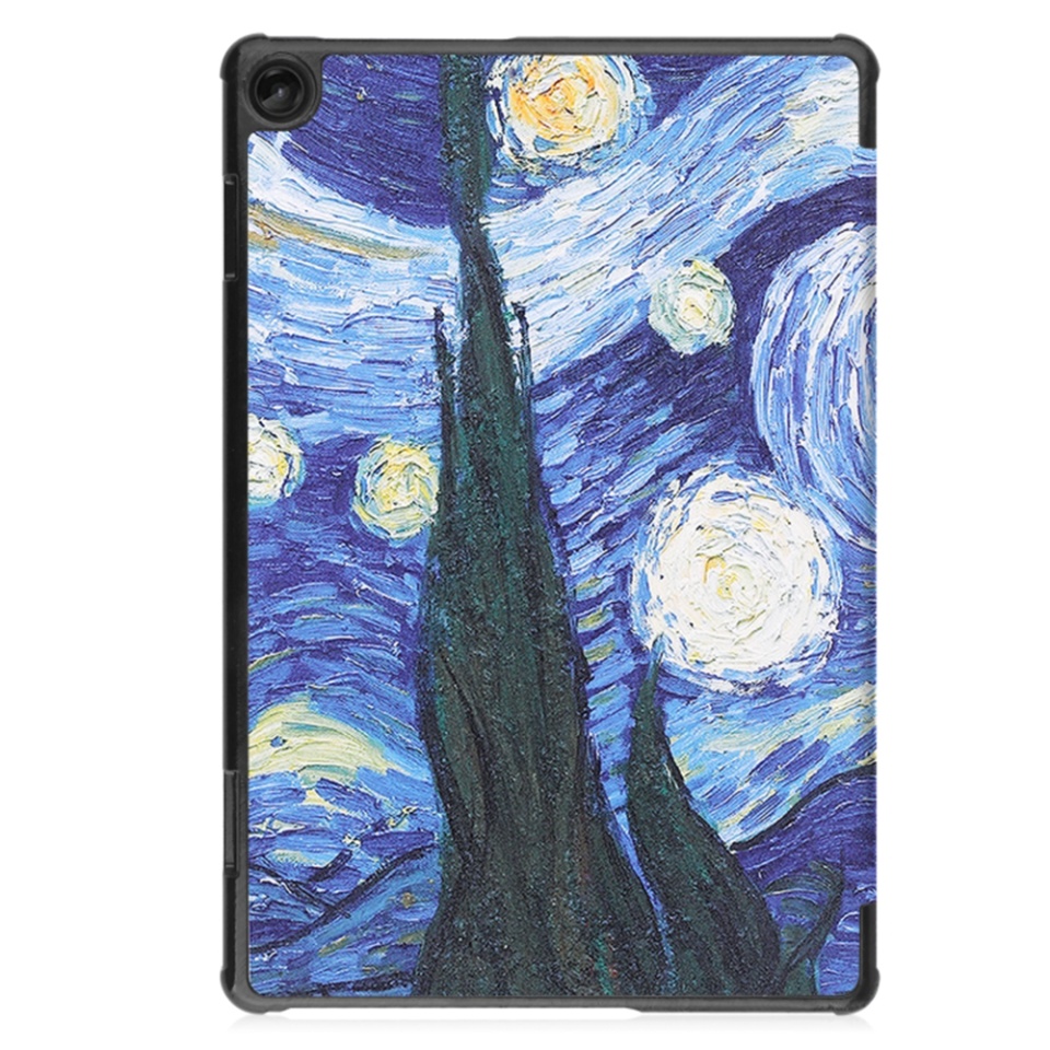 Husa tableta pentru Lenovo Tab M10 3rd Gen (TB328FU/TB328XU), SKYDDAR INNOVATION, cu suport Multi-Unghi si functie Sleep/Wake, FoldPro, Starry night, set cu sticker - 3 | YEO