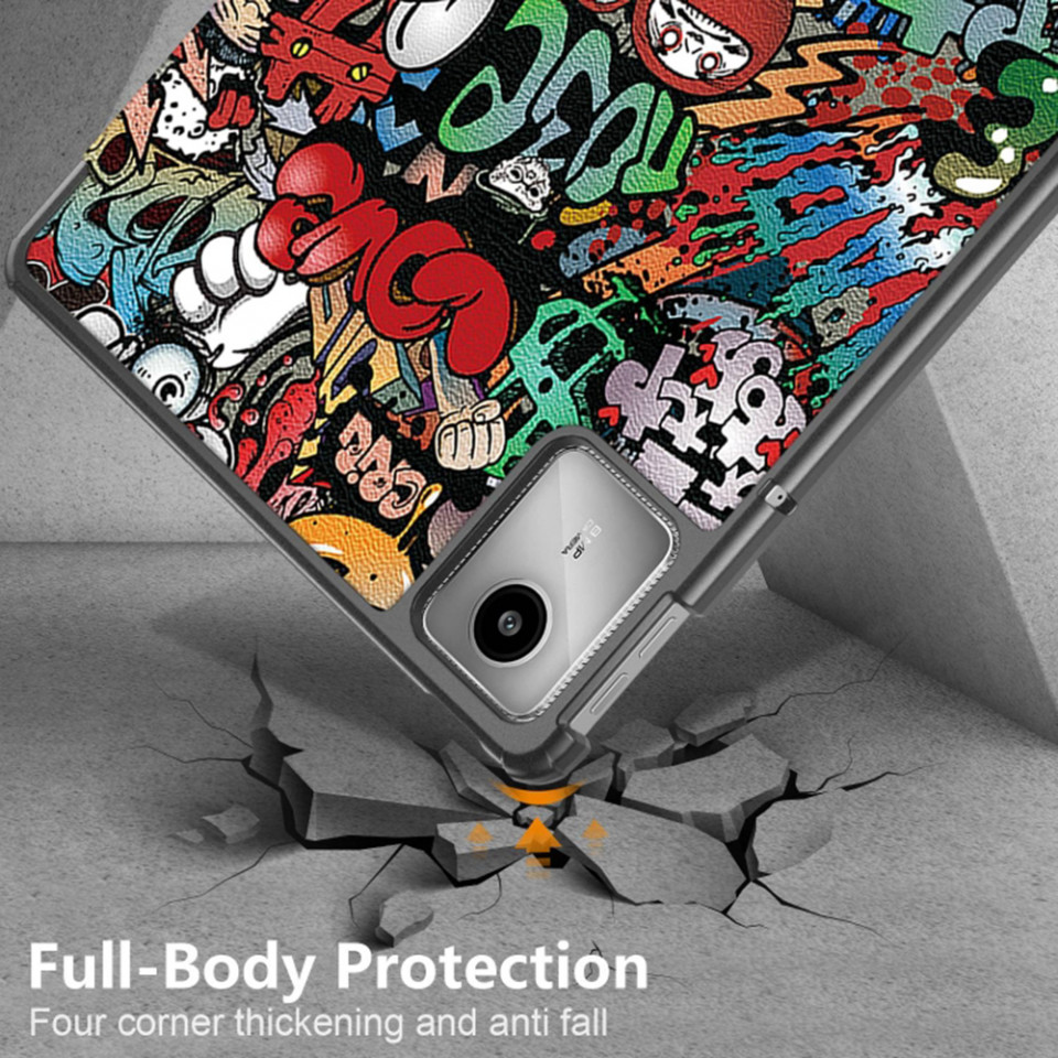 Husa tableta pentru Lenovo Tab M11 cu suport Multi-Unghi și functie Sleep/Wake , SKYDDAR FoldVision Colour - Urban vibe - 3 | YEO